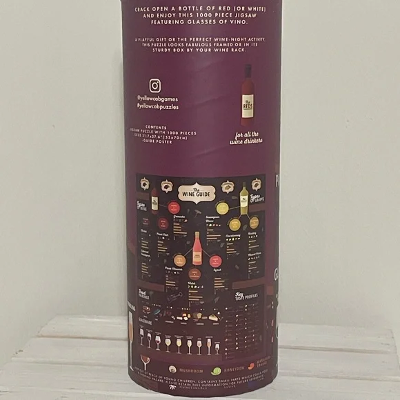 **SALE** Wine Guide Jigsaw Puzzle by Yellow Cab 1000 pieces. - Picture 3 of 6